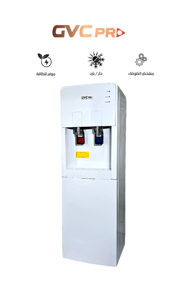 برّادة ماء مكتبية GVC Pro YLR‑PF‑17W – ساخن/بارد، تعبئة من الأعلى، أبيض