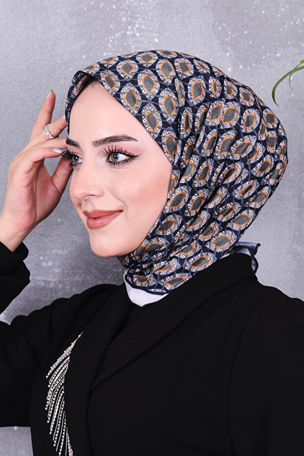 Soft Cotton Patterned Scarf - 2