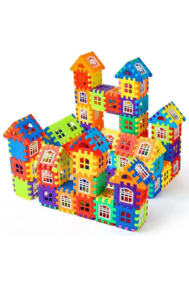 STEM Building Blocks Toy Set for Kids – 140 Colorful 3D Pieces | Safe Plastic Construction Puzzle