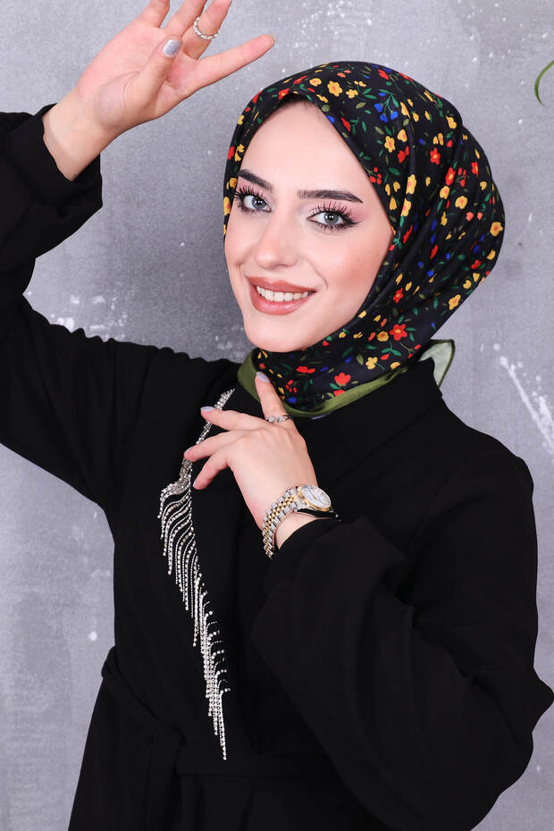 وشاح منقوش من القطن الناعم - 6