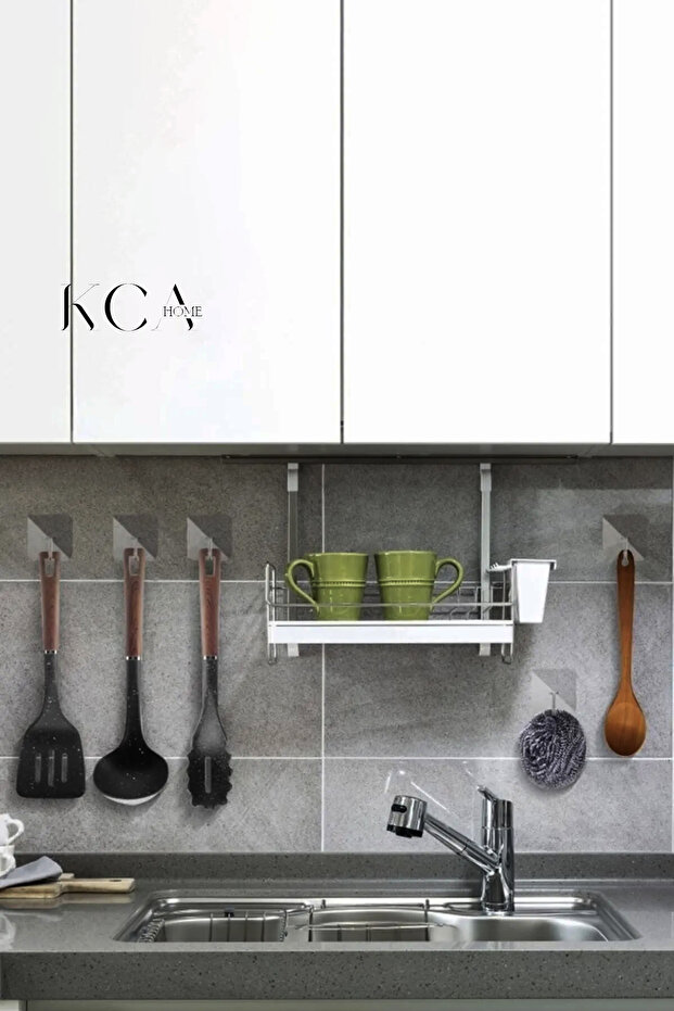 20 Adet Kapı Duvar Askısı, Kendinden Yapışkanlı Şeffaf Askı, Güçlü Kapı Askısı, 6X6cm - 4