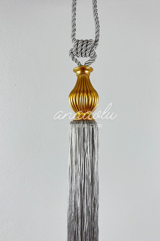 Fon Curtain Binding Gold Kuka A.Gray Ceiling Luxury Cornice Braçol Single Piece Curtain Holder