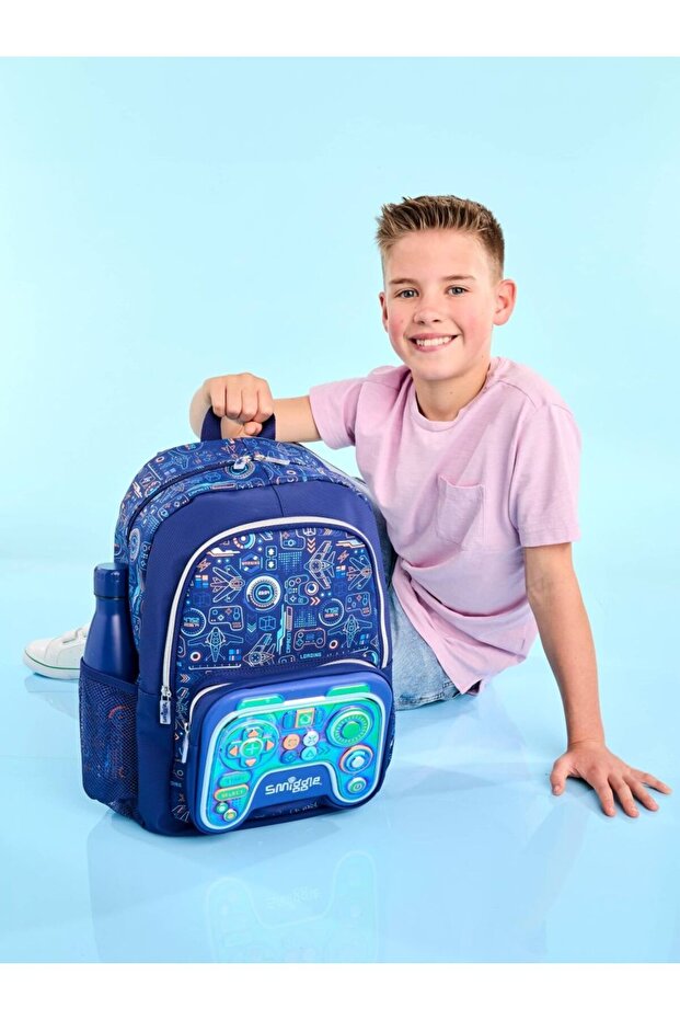 وحدة تحكم الألعاب Beta Classic Blue School - حقيبة ظهر - 6