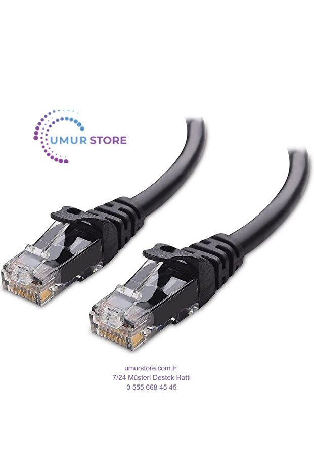 Cat6 Patch Kablo 20 Metre- Siyah - 1