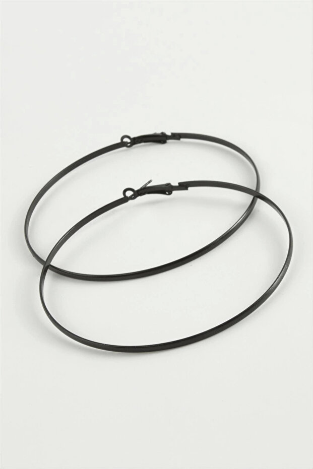 Plain Metal Hoop Earrings 8-9-10 cm