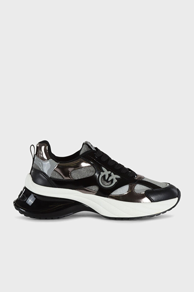 Logolu Hakiki Deri Sim Detaylı Kalın Taban Sneaker Ayakkabı AYAKKABI SS0067 E032 Z99 - 1