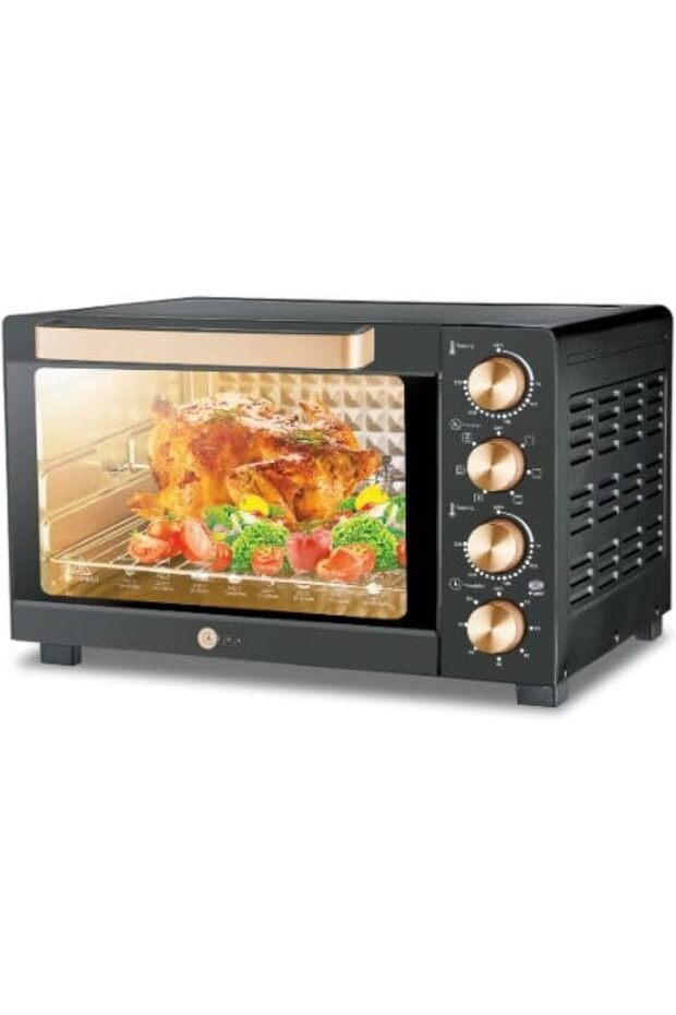 Electric Oven Toaster 100L 2800W Convection Rotisserie AF-1028OTBK