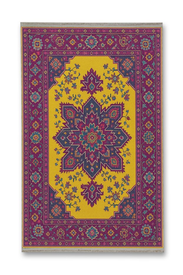 Mosso Purple Traditional Themed Pattern Woven Base Modern Decorative Carpet Mosso258Purple