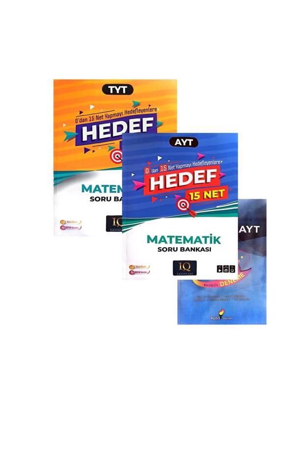 TYT+AYT HEDEF 15 NET MATEMATİK SORU BANKASI-DENEME HEDİYE- - 1