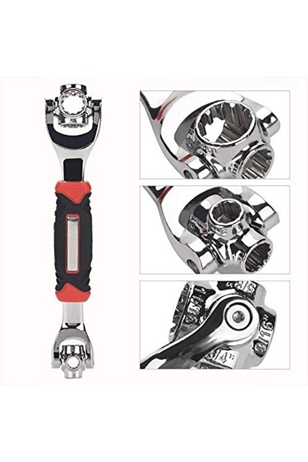 52-in-1 Tiger Wrench Tools Socket Works with Spline Bolts Torx 360 Degree 6-Point Univers - 2