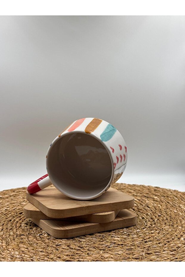 2 كوب سيراميك مصنوع يدويًا - 4