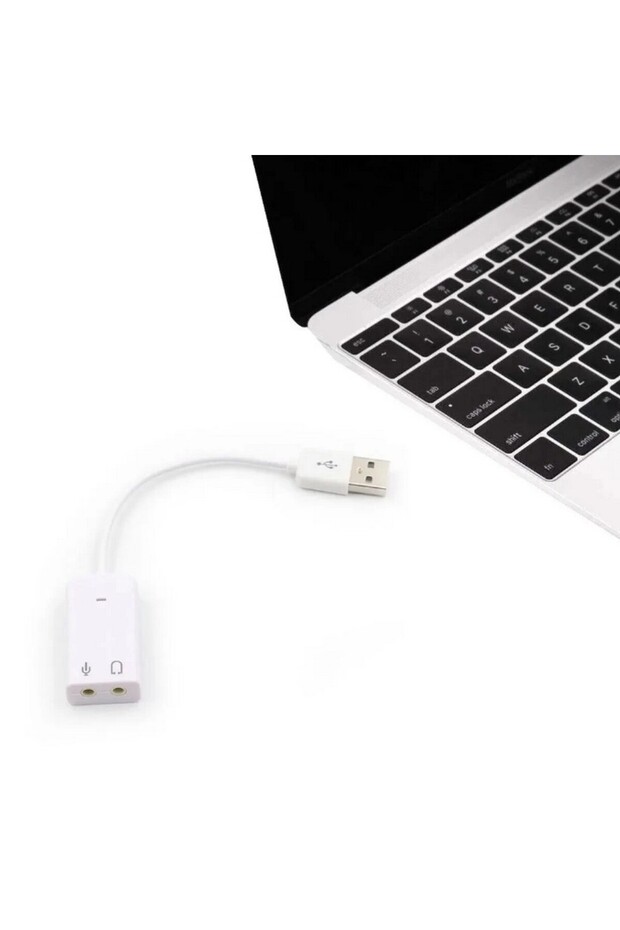USB Kablolu Ses Kartı 7.1 Sound Çevirici Dönüştürücü, 3.5mm jak girişli, - 5