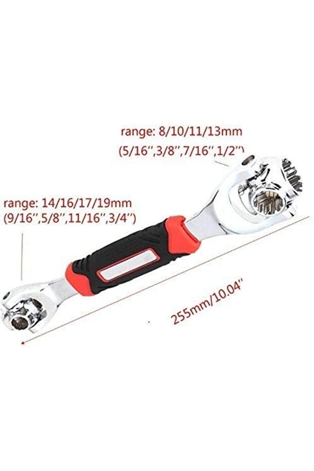 52-in-1 Tiger Wrench Tools Socket Works with Spline Bolts Torx 360 Degree 6-Point Univers - 7