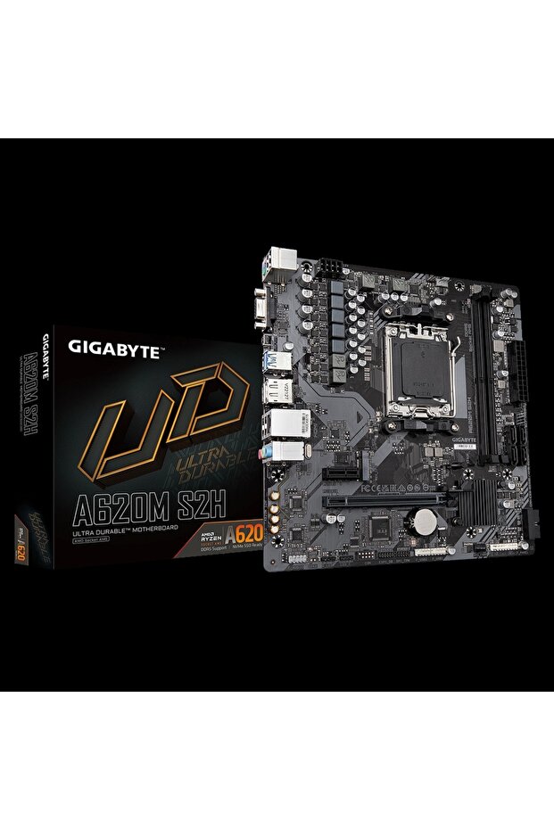 A620m-s2h، Rev.1.2، 6400 ميجا هرتز، 2xddr5، 1x M.2، D-sub، HDMI، Dp، Am5 مقبس اللوحة الأم