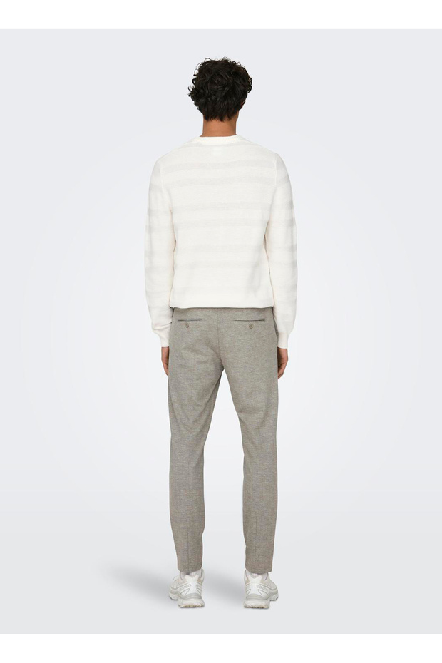 Normal Bel Dar Paça Açık Kahve Erkek Pantolon ONSMARK SLIM CHECK 020919 PANT NOOS - 2