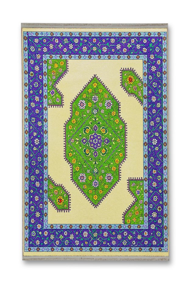 Mosso Blue Traditional Themed Pattern Woven Base Modern Decorative Carpet Mosso255Blue