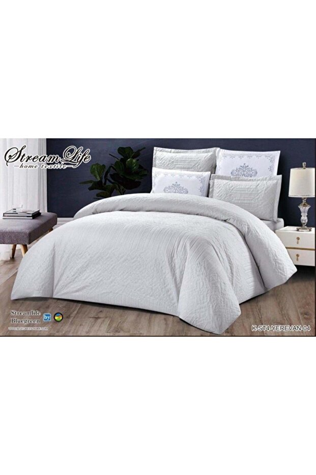 لحاف كينج سادة ألوان متعددة - 1