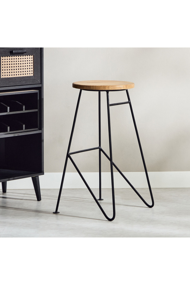 كرسي بار كافون أميغو من الخشب الصلب - 1