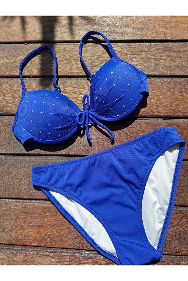 Blue starry night bikini takı - 3