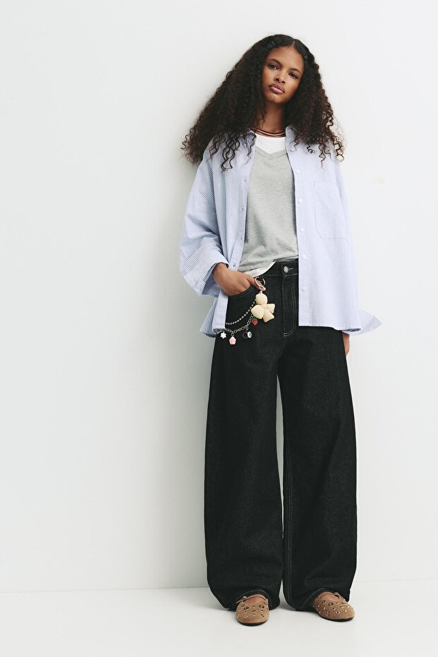 İnce çizgili gömlek - 1