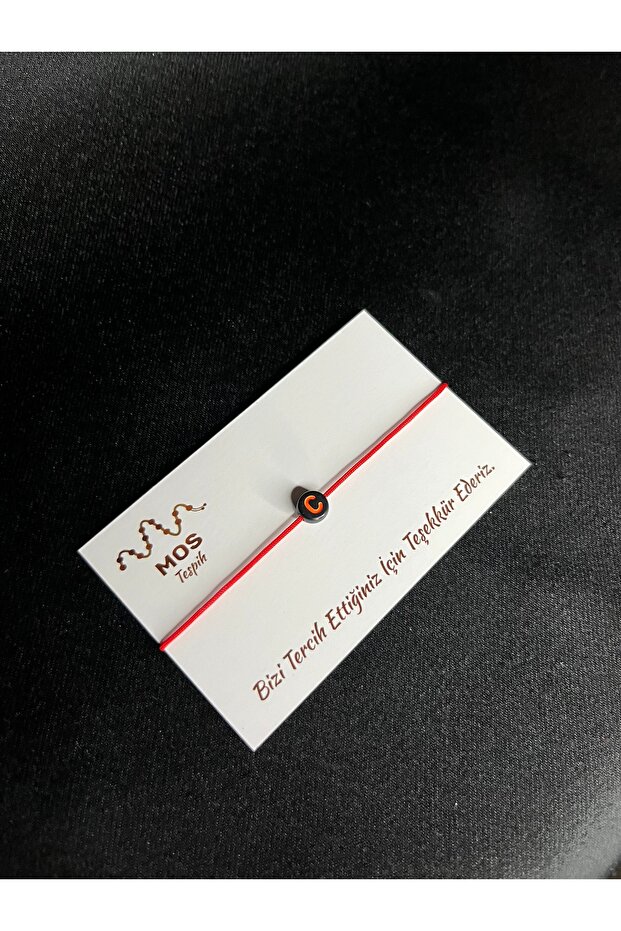 Letter C Adjustable Drawstring Luck Bracelet - 1