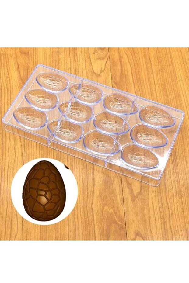 قالب شوكولاتة أكريليك على شكل بيضة