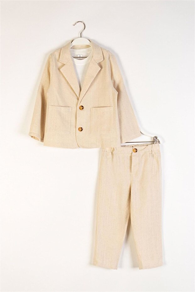 Dmb Baby Boy 3-Piece Set Beige M4040