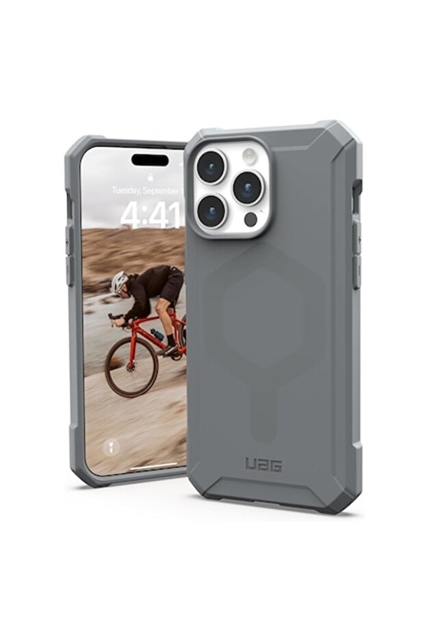 Case for iPhone 15 Pro Max, Polycarbonate, Silver - 1