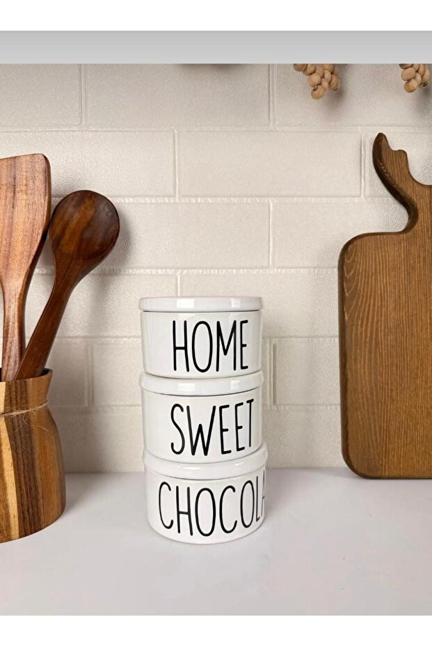 Porcelain Vacuum 3-Piece Jar Set