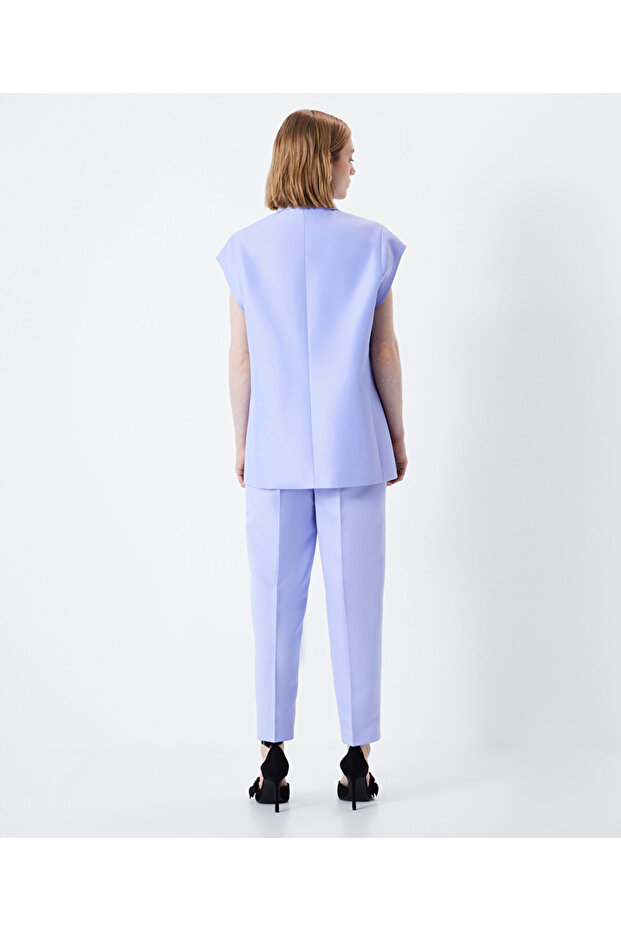 Oversize kruvaze yelek - 7