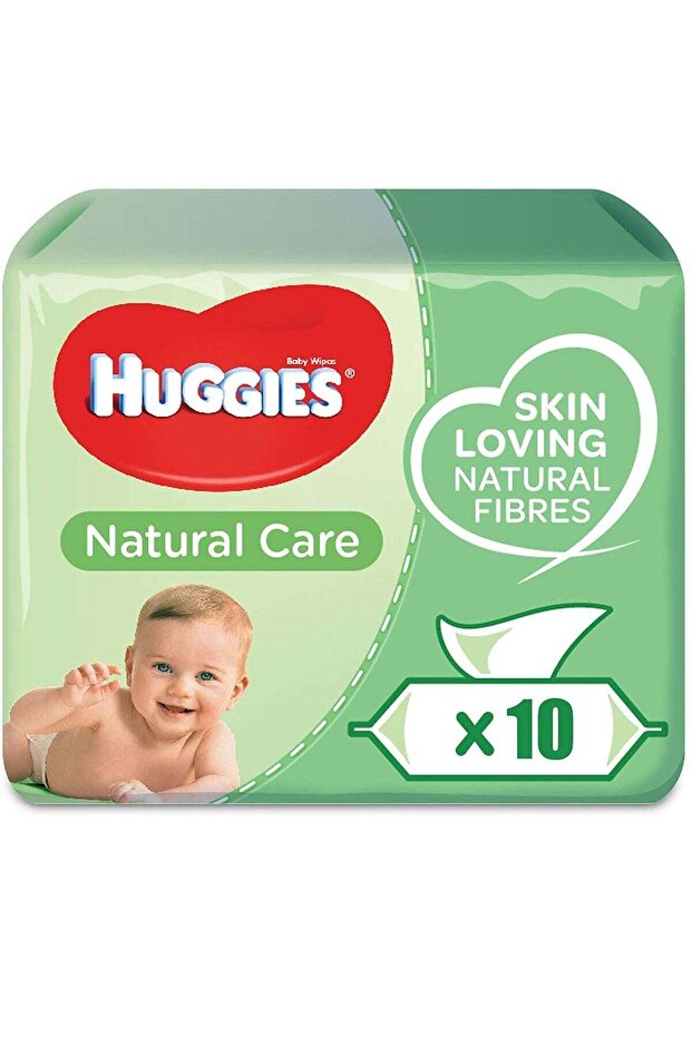 560-Count Natural Care Baby Wipes 10 Packs x 56 Wipes