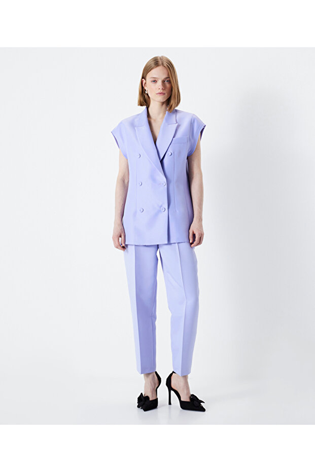 Oversize kruvaze yelek - 5