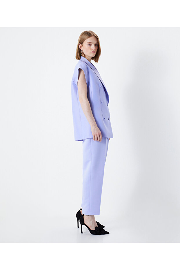 Oversize kruvaze yelek - 6