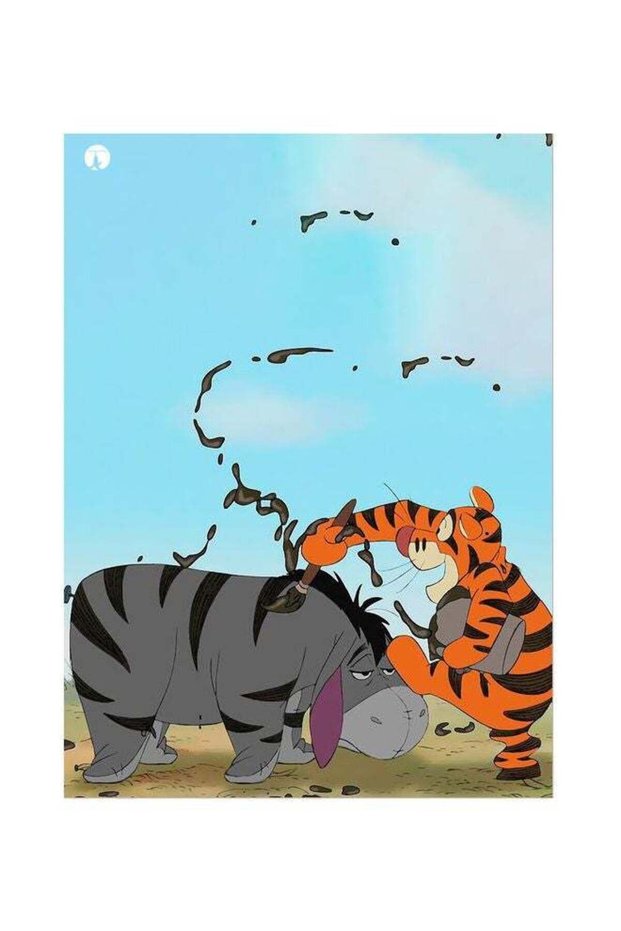 Tiger Theme Printed Plate Orange/Black/Grey 20x15cm