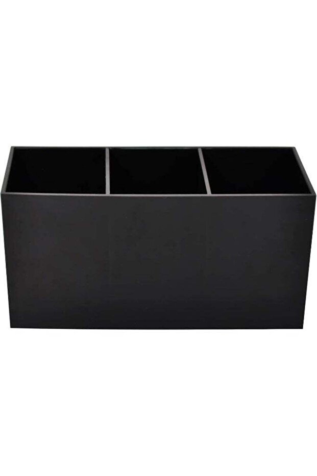 Makeup Brush Holder, 3 Compartments for Makeup Cosmetics, Makeup Brush Organizer, Eyeliner Brush Ho