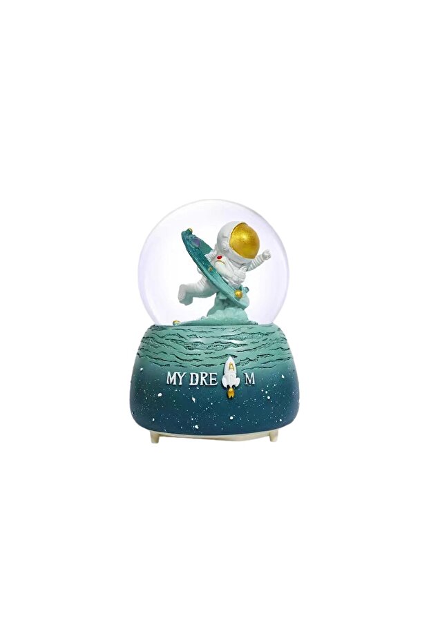 Snow Globe for Kids Spaceship Unicorn Snow Globes with Musics Led for Girls Granddaughters Babies B