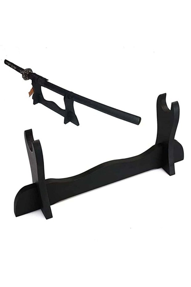 1 Layer Sword Stand Display Rack Katana & Wakizashi Holder for Storage or Showcase Durable Wood Fit