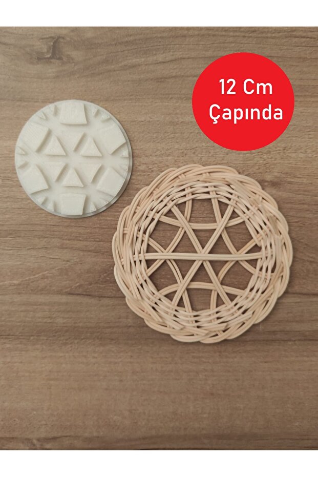 Yuvarlak Rattan Kalıp – Şekilli Sepet Örme Kalıbı- Kağıt Çubuklara Uygun - 1