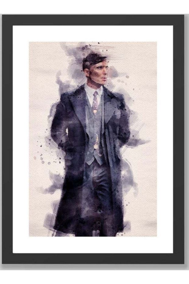 Thomas Shelby Peaky Blinders Poster With Frame Multicolour 30x40cm