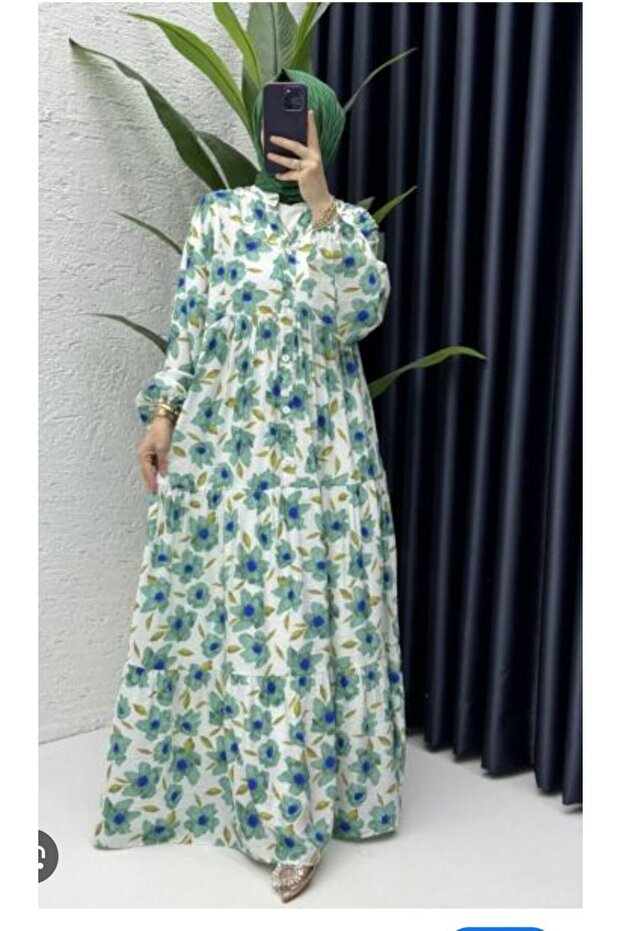 فستان منقوش - 1