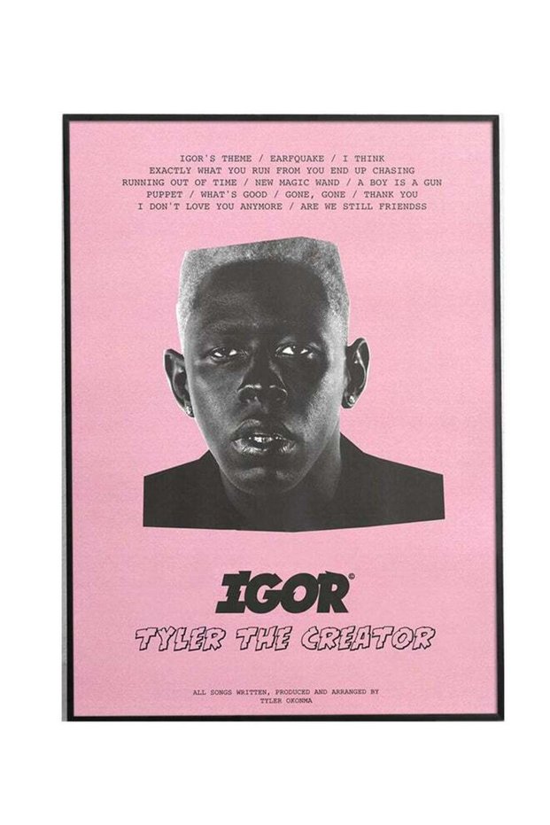 Igor Tyler The Creator Poster With Frame Pink/Black 30x40centimeter
