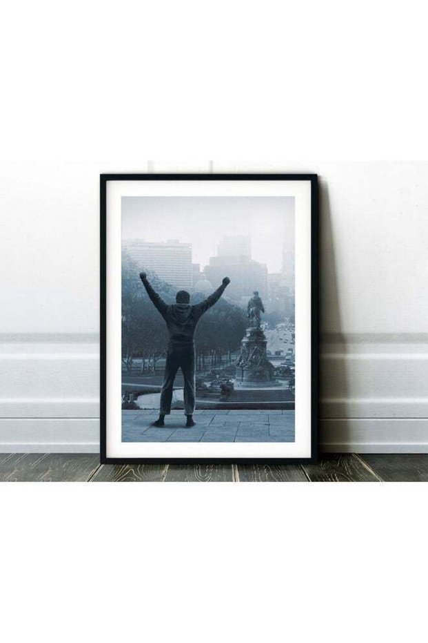 Rocky II Movie Poster With Frame Multicolour 30x40cm