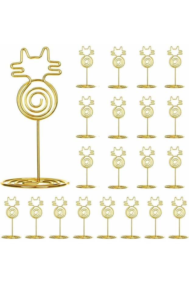 20Pcs Place Card Holders, Table Number Holders, Wedding Name Stand Display Table Number Holder Phot