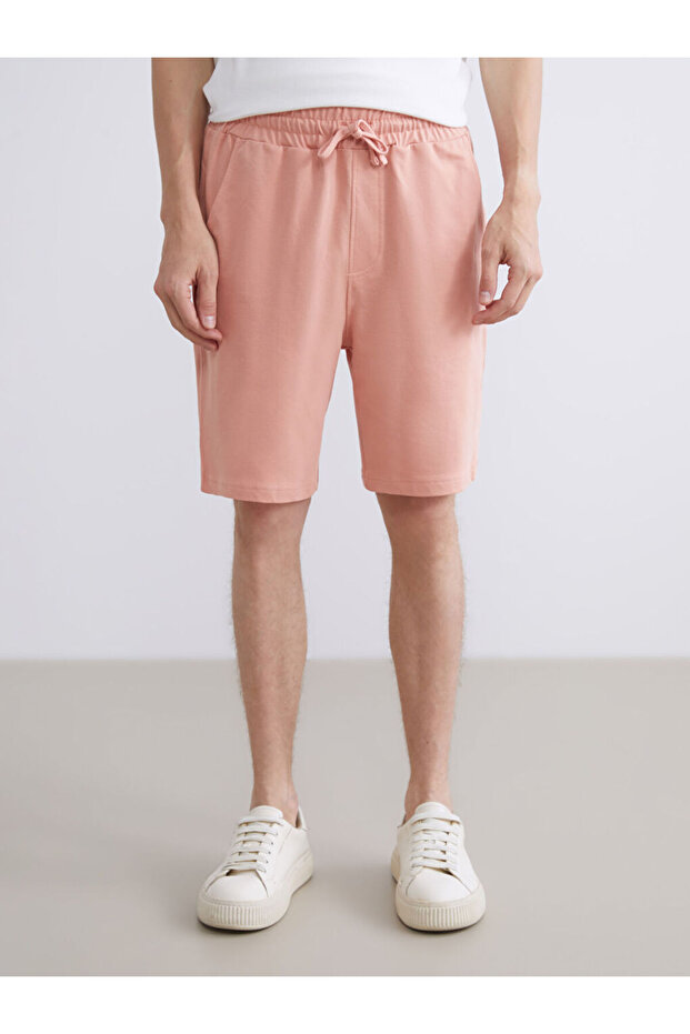 Pembe Standart Kalıp Erkek Şort - 3