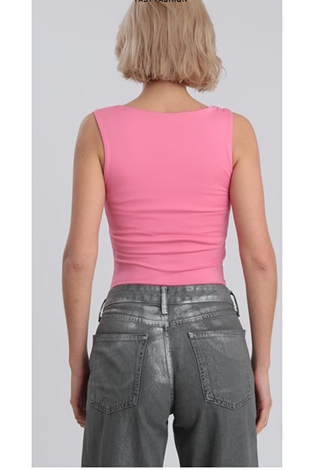 Dalgıç Kumaş premium Kalite Pembe Atlet Nes456677* - 2