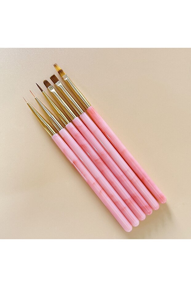 Protez Tırnak Fırça Seti 6'lı - 2