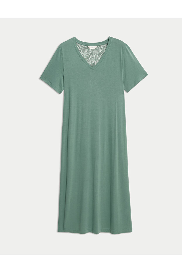 Dantel Detaylı Gecelik - 4