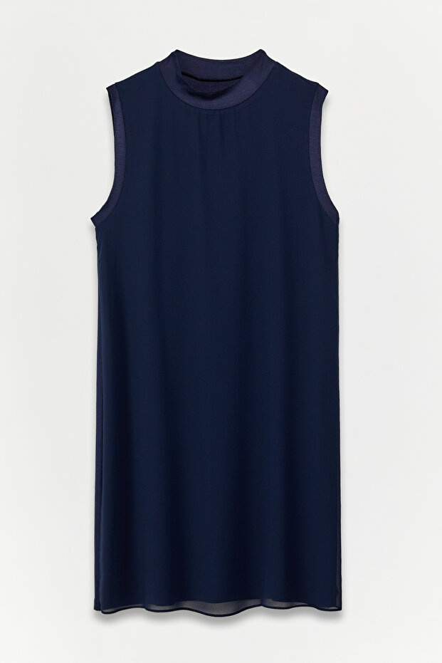 Sıfır Kol Basıc Penye Tunik - 1