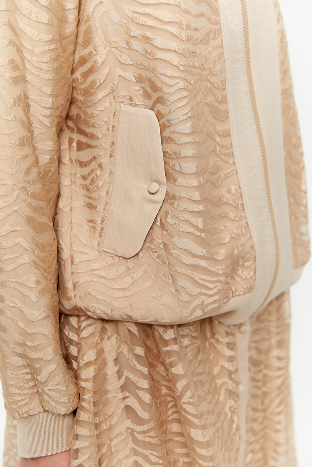 Zebra Organzeli Bomber Ceket - 5