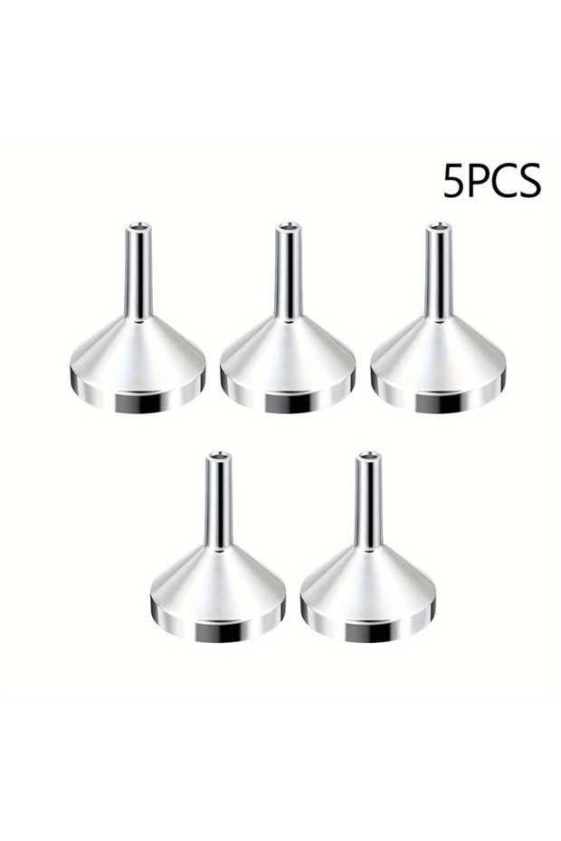 Metal Silver 1/3/5pcs Refillable Perfume Bottle Funnel, Mini Perfume Travel Bottle Refillable, Botto